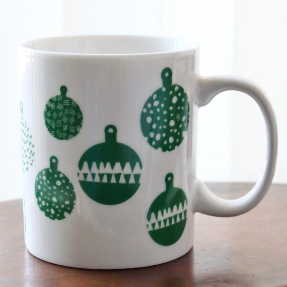 Starbucks 2016 Coffee Mug Green Glossy Ornaments Christmas Holiday Cup Cocoa Tea - Picture 2 of 7